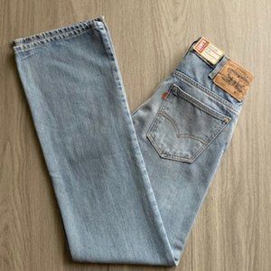 NWT Levi's 70's 645 Vintage Orange Tab Flare Jeans